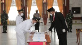 Pengambilan Sumpah Jabatan Bupati dan Wakil Bupati Tanbu