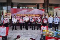 Menkumham Saat Lepas Puluhan Ribu Paket Sembako