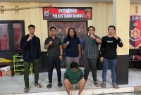 (Istimewa) : Unit Resmob Satreskrim Polres Tanah Bumbu Usai Ringkus Pelaku Penganiaya di Jalan Hidayah Tanbu