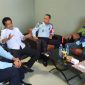 (Foto : Istimewa) Ketua RIK, Anwar Ali Wahab dan Kepala BLK Tanah Bumbu  Riza Ahyari Saat Bertandang ke Lapas Batulicin