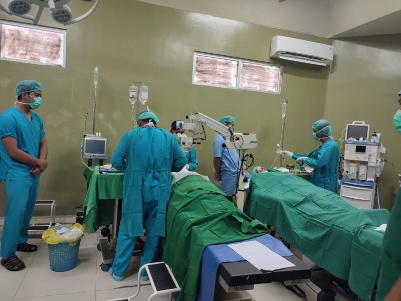 Operasi Mata - Proses Operasi Karatak di RSUD dr H Andi Abdurrahman Noor Yang Difasilitasi Lazis Assalam Fil Alamin Kalsel