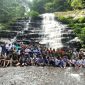 (Disbudparpor Tanbu) Explore Air Terjun Mandi Sayak di Desa Tamunih Kecamatan Teluk Kepayang Kabupaten Tanah Bumbu, pesona air terjun seperti anak tangga