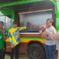 Kejari Kotabaru bersama ketua DPRD Kotabaru menekan tombol bahwa lomba memancing ikan dimulai disaat pembukaan