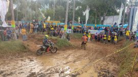 Meriahnya Trail Game Hayau Berait 7 Kotabaru, bertempat  di areal Wisata Pantai Gedambaan Kecamatan Pulau Laut Sigam