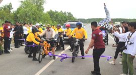 H Isam Berhasil Finish Terdepan di Ajang Jhonlin Group di Kabupaten Tanah Bumbu, Kalimantan Selatan