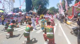 Karnaval Hari Kemerdekaan RI ke 78 yang digelar Pemerintah Kabupaten Kotabaru, Banyak Atraksi Yang Ditampilkan