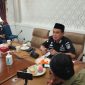 Bupati Tanah Bumbu dr HM Zairullah Azhar Saat Konferensi Pers di Ruang Rapatnya, Kamis (31/8/2023) 
