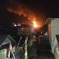 Kebakaran di Desa Baharu Utara Kabupaten Kotabaru, Kamis (10/8/2023) malam