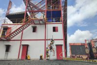 IFRC 2023, Peserta Indonesian Fire Rescue Challenge 20th di PT BIB Saat Tampil di kategori High Anggle Rescue
