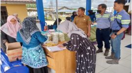 Penyaluran Bantuan PMT ke Posyandu Binaan PT BUMA Jobsite Geo-Aje di wilayah Kecamatan Angsana Kabupaten Tanah Bumbu