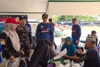 Pengibatan Gratis TNI AL Kotabaru Tanah Bumbu di Pagatan Kabupaten Tanah Bumbu Peringati HUT AL