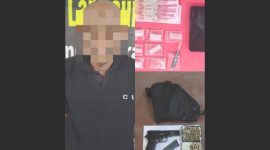 ISTIMEWA / Tersangka Pria Miliki 7 Paket Sabu dan Senjata Api Beserta Puluhan Amunisinya