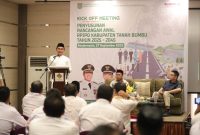 Istimewa / Bupati Tanah Bumbu dr HM Zairullah Azhar Saat Buka Cara Kick Off Meeting Rencana Awal RPJMD 2025 - 2045