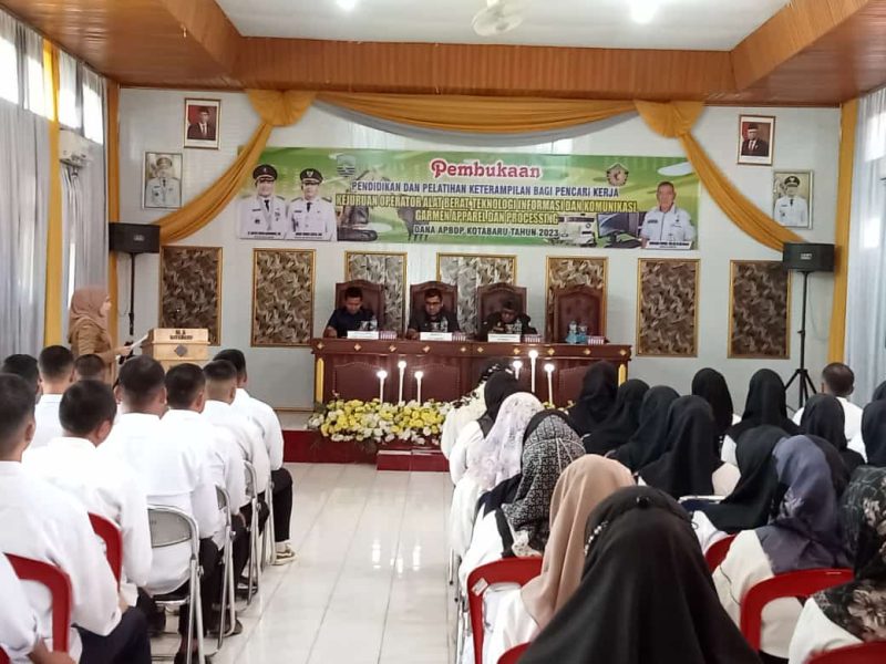 Pembukaan Pelatihan Berbasis Kompetensi Tahap II di BLK Kotabaru,