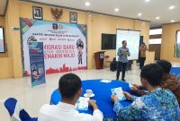 Kasi Intelijen dan Penindakan Keimigrasian, Alim Nurdin Saat Sosialisasikan Layanan Micin Permohonan Pra BAP
