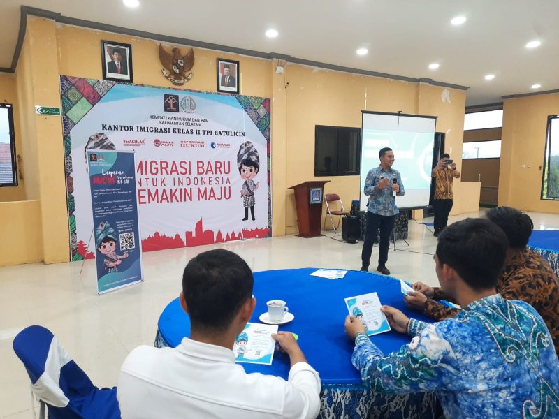 Kasi Intelijen dan Penindakan Keimigrasian, Alim Nurdin Saat Sosialisasikan Layanan Micin Permohonan Pra BAP