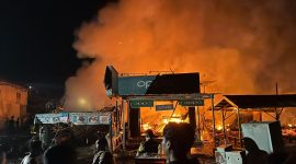 Kebakaran di Desa Geronggang Kotabaru