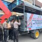 Polres Kotabaru Salurkan Bantuan Bahan Pokok ke Korban Kebakaran Geronggang