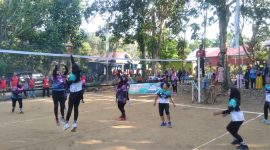 Turnament Bola Volly di Desa Tirawan Kotabaru Dalam Rangka Sumpah Pemuda