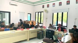 Dinas Komunikasi Informatika Statistik dan Persandian (Diskominfo SP) Kabupaten Tanah Bumbu (Tanbu) gelar rakoor verifikasi dan validasi Satu Data