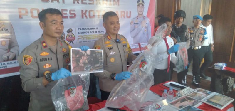 Konferensi Pers Polres Kotabaru Dipimpin Kapolres Kotabaru, AKBP Dr Tri Suhartanto 
