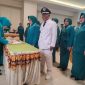 Ketua PKK Kecamatan Simpang Empat, Norlina Saat Lantik Ketua PKK Hidayah Makmur