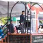 Bupati Tanah Bumbu dr HM Zairullah Azhar Saat Jadi Inspektur Upacara Hari Pahlawan