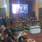 Lima Fraksi DPRD Tanah Bumbu Saat Sampaikan Pandangan Fraksinya di Paripurna Propemperda 2024 di Gedung DPRD Tanah Bumbu, Senin (13/11/2023) 
