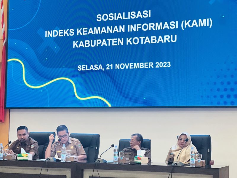 Sekda Tanah Bumbu H Said Akhmad Akan Menggelar Sosialisasi Indeks Keamanan Informasi (KAMI) 
