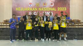 Foto : Istimewa / Foto Bersama Anggota dan Official IBCMMA Kalsel di Kejuaraan Nasional Kemenpora 2023
