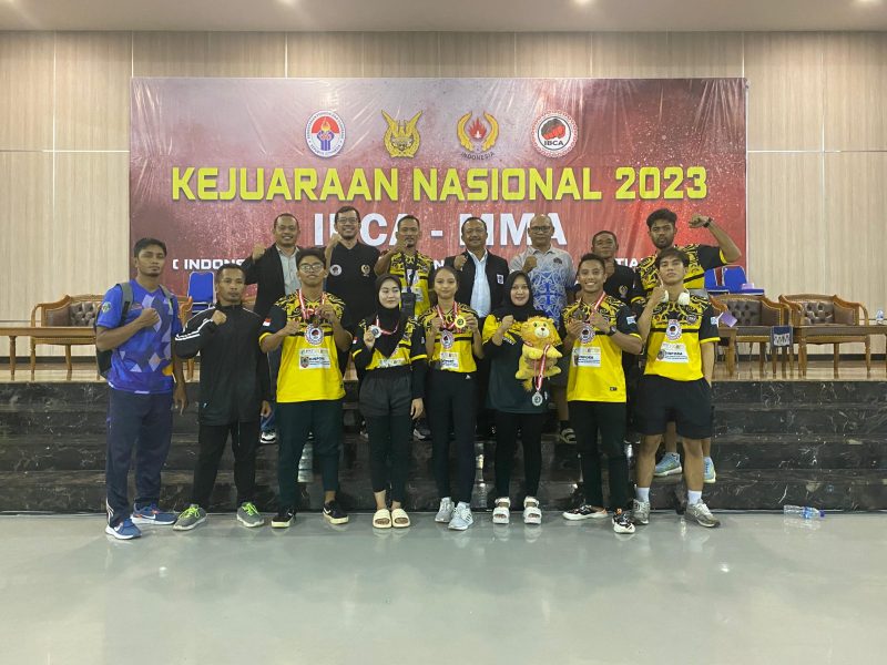 Foto : Istimewa / Foto Bersama Anggota dan Official IBCMMA Kalsel di Kejuaraan Nasional Kemenpora 2023