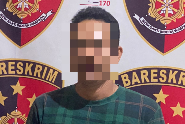 Foto : Humas Polres / Tersangka KDRT