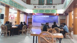 Foto : Hidayat / Suasana Uji Kompetensi Wartawan Yang Digelar JMSI dan PWI Kalsel, di Gedung Wartawan di Banjarmasin, Jumat (15/12/2023) 