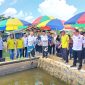 Foto : Riswan / Bupati Tanah Bumbu dr HM Zairullah Azhar Panen Ikan Patin di Kampung Perikanna Cerdas di Desa Sungai Dua Kecamatan Simpang Empat Tanah Bumbu
