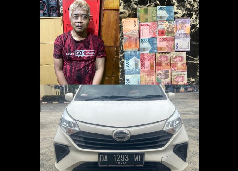 Foto / Humas Polres Tanbu / Tersangka dan Barang Bukti Hasil Curian serta Sarana Yang Digunakan Pelaku Pencurian di Tanah Bumbu