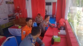 Foto : E. Ahadiani / Suasana Pos Pelayanan di Pelabuhan Ferry Stagen