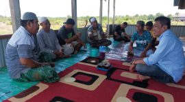 Caleg DPRD Provinsi Kalsel, Anwar Ali Wahab Saat Silaturahmi dengan Petambak di Desa Sepunggur Kecamatan Kusan Tengah Kabupaten Tanah Bumbu