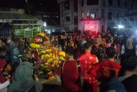 (Foto : E. Ahadiani/metrokalsel.co.id) Perayaan Cap Gomeh diwarnai dengan Atraksi Barongsai di Kotabaru