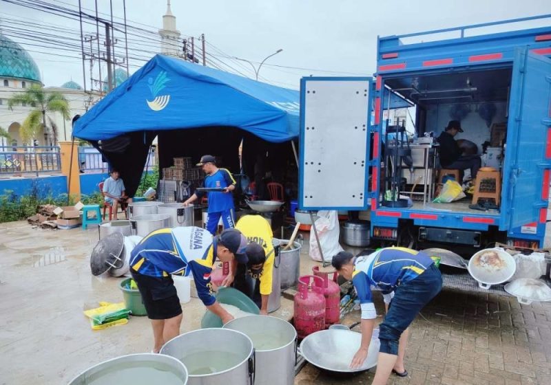 Terdampak Banjir di Tanah Bumbu, Pemkab Tanah Bumbu Sigap Dirikan Dapur Umum