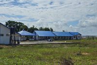 (Disdik Tanah Bumbu)- Bangunan SMPN 4 Kusan Hilir Yang Baru di Desa Sepunggur Kecamatan Kusan Tengah Kabupaten Tanah Bumbu