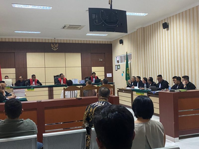Sidang Perkara Pidana Umum Antara “Ratu Batu Bara” Tan Paulin dan PT IMC Pelita Logistik Bergulir di Pengadilan Negeri Batulicin, Selasa (30/7/2024)