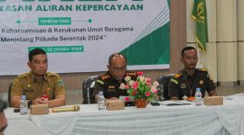 Kepala Kejaksaan Negeri Tanah Bumbu, Dr Dinar Kripsiaji Membuka Rapat Koordinasi Terkait Aliran Kepercayaan Menyimpang