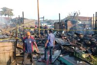 Sejumlah Kios Terbakar di Pasar Kemakmuran Kotabaru, Sabtu (26/10/2024) dinihari