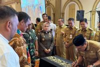 penandatanganan komitmen cetak sawah antara Pemerintah Kabupaten Tanah Bumbu dengan Kementerian Pertanian RI yang ditandatangani langsung Bupati Zairullah Azhar disaksikan Menteri Andi Amran Sulaiman.