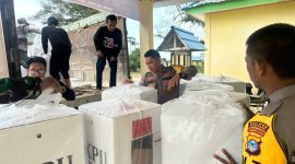 PPK dan Pihak Keamanan Mulai Kirim Berkas surat suara ke KPu dengan Dikawal Pihak Keamanan