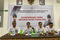 Refleksi Akhir Tahun 2024 Kantor Imigrasi Kelas II TPI Batulicin, Gelar Konferensi Pers