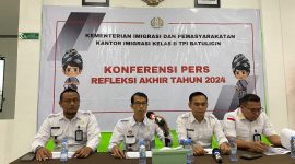 Refleksi Akhir Tahun 2024 Kantor Imigrasi Kelas II TPI Batulicin, Gelar Konferensi Pers