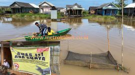 Suasana di Desa Sardangan Yang Kini Sering Muncul Buaya