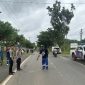 Olah TKP Kecelakaan Mahasiswi dengan Mobil Triton di Tanah Laut