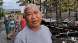 Korban kebakaran di Jalan PLN, Ardi Ipansyah Kehilangan Rumah dan Alami Luka Dibagian Kepala Saat Api Berkobar